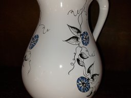 grand pichet decor liseron bleu - copie